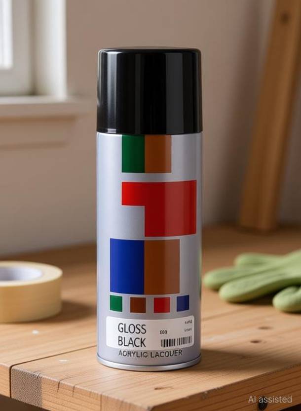 MODAROCK Gloss Black Spray Paint 400 ml