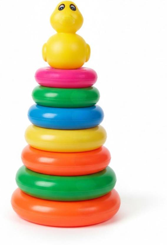BLUNZA WORLD Kids Stacking Toy (7 Rings) – Educational Montessori Toy ...