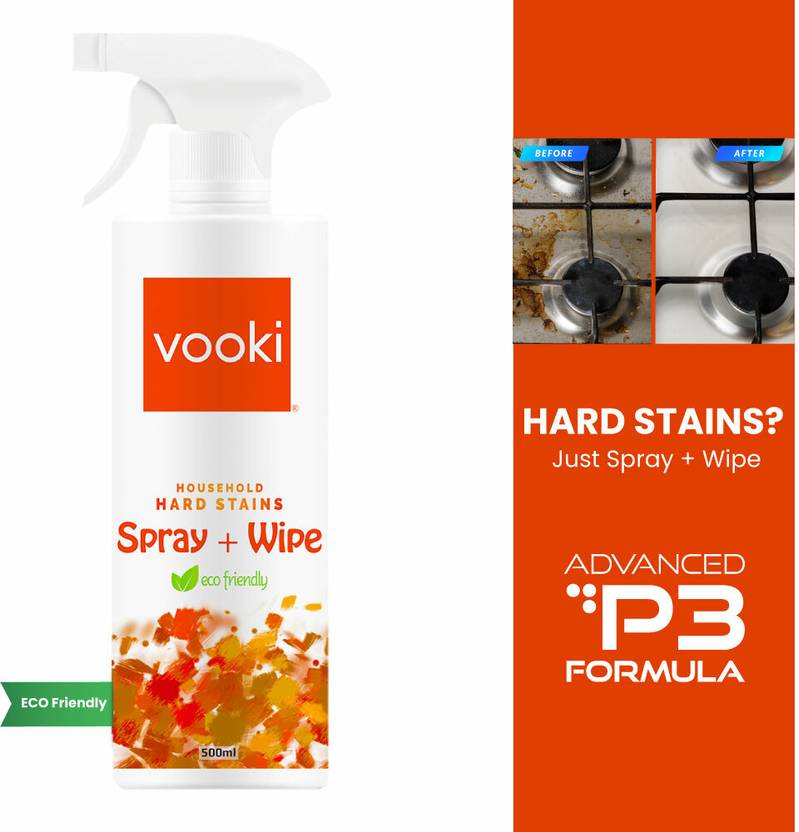vooki Hard Stains Spray Wipe for Toughest House Hold Stains 500 ML