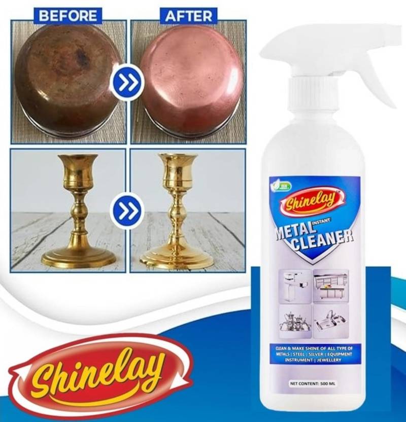 shinelay Metal Cleaner Brass, Copper, Steel Remove Rust & Hard