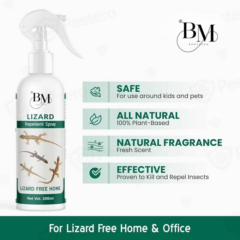 A&S HUB Lizard Repellent Spray for Home and Office Use Safe and Effective Lizard Control