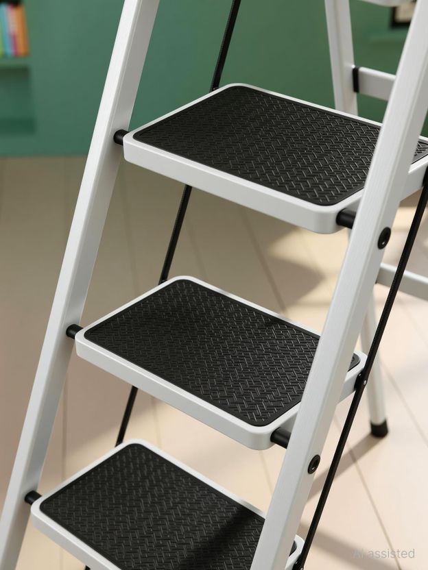 Plantex Anti-Skid Strong Foldable Wide 7 Step Ladder/Ladder for H...more - Image 2