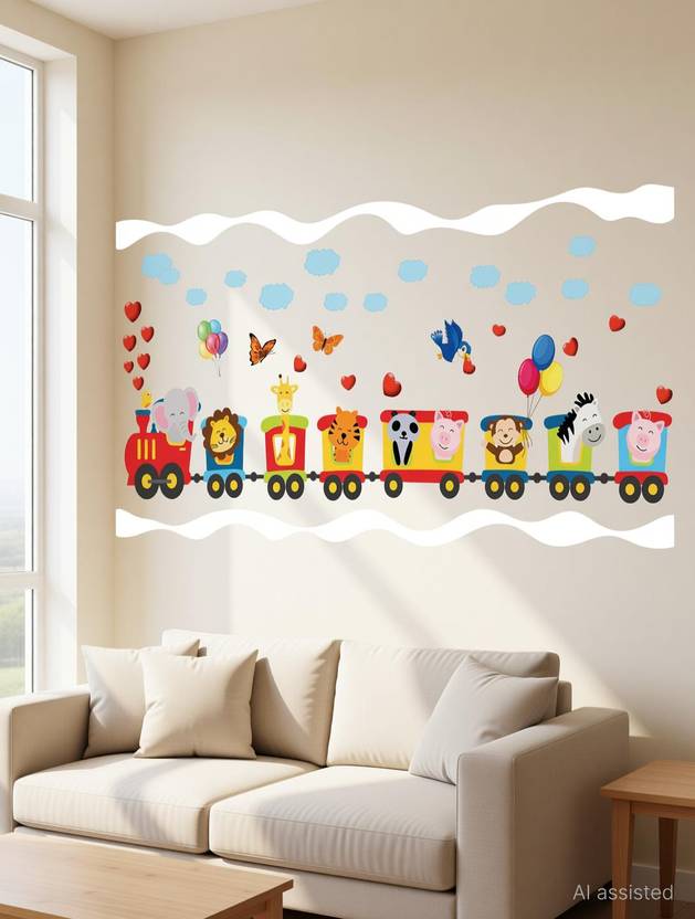 Aquire 120 cm New Modern Art & Trendy Wall Stickers for Home Decoration, Living Room, Bedroom Self Adhesive Sticker