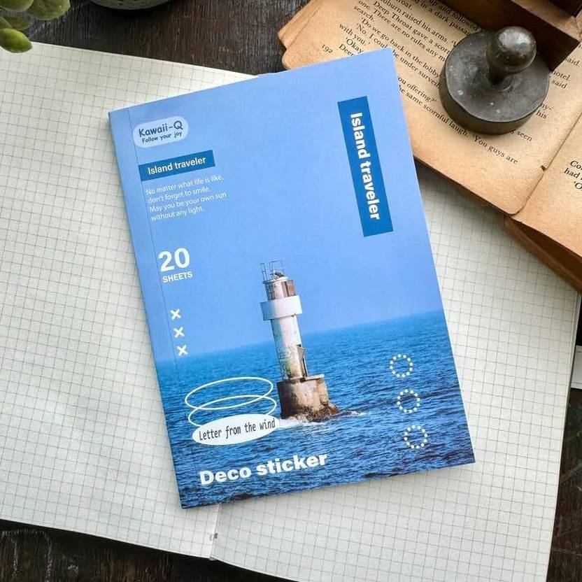 Aethra 15 cm Vintage Scrapbook Paper & Sticker Kit for Journals, DIY Crafts - 1 PCS Removable Sticker