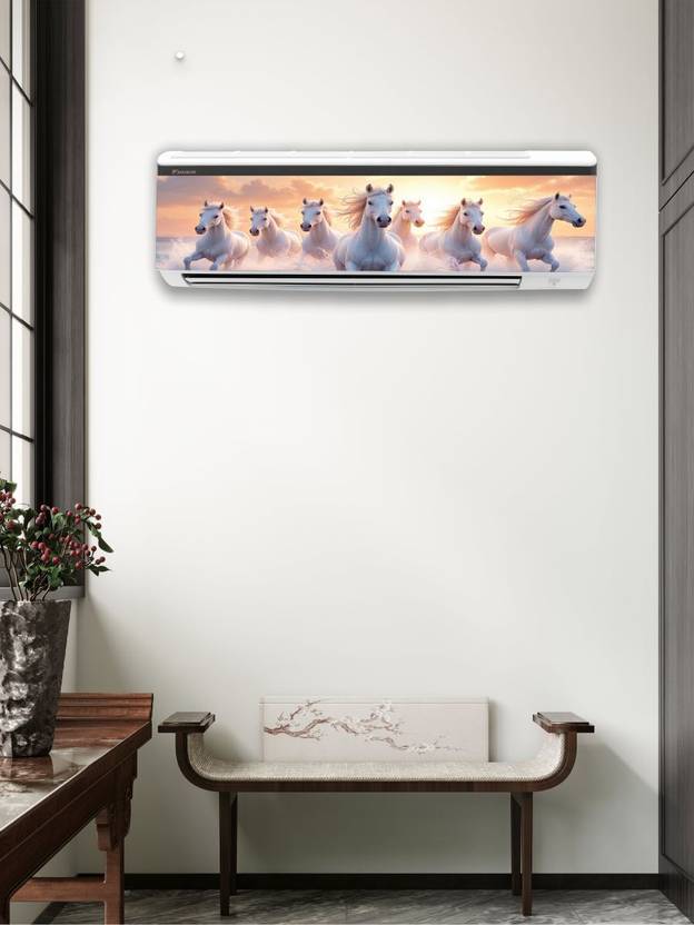 Akki arts 10 inch 7-HORSE Self Adhesive Sticker