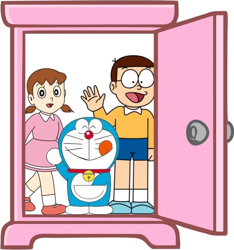 Jump up 35 cm Cartoon Doreamon Nobita , wall sticker. Self Adhesive Sticker