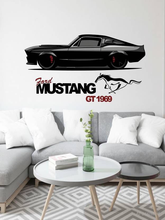 ArtfulDecals 60 cm Mustang GT wall sticker Self Adhesive Sticker