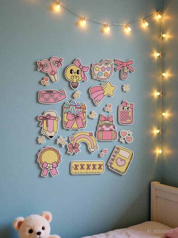Shortbread 14 cm Cute Bow Self Adhesive Sticker