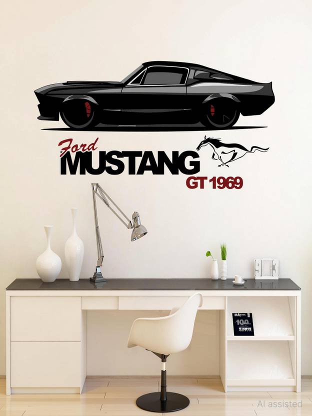 ArtfulDecals 60 cm Mustang GT Cool wall sticker Self Adhesive Sticker
