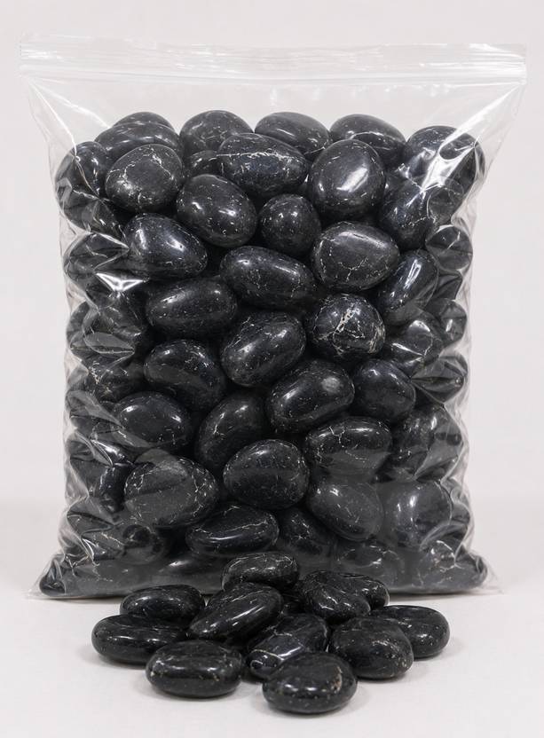MYKITCHENGARDEN BP-1KG Polished Round Rock Pebbles
