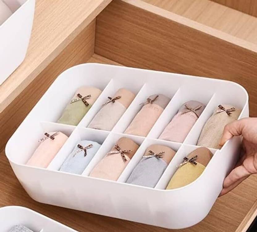 AquaDance Underwear Storage Box with Lid (Pack of 1) Storage Box