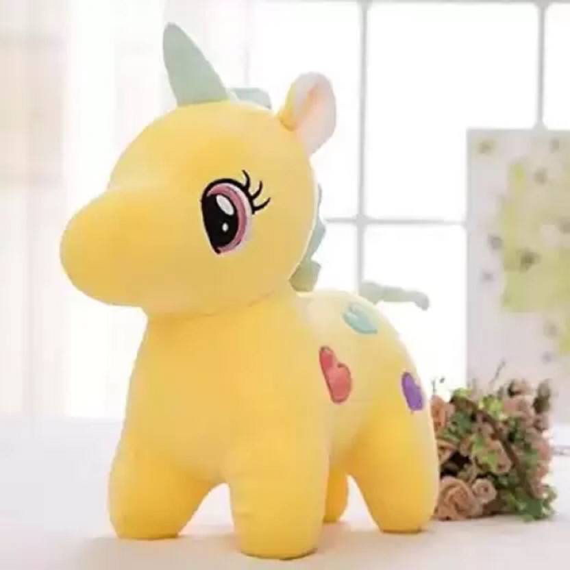 BestLook Cute Yellow Unicorn, gift For Kids  - 20 cm