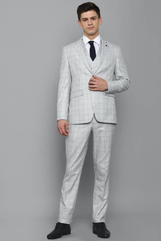 Allen Solly Single Breasted 2 button Checkered Men Suit Buy Allen