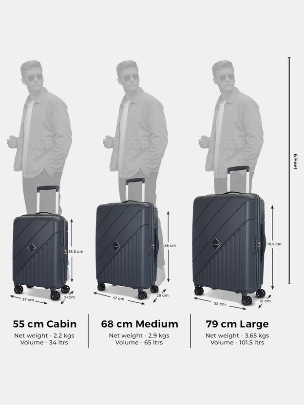Kamiliant by American Tourister Hard Body Luggage Set of 3 Pack of 3 - Image 8