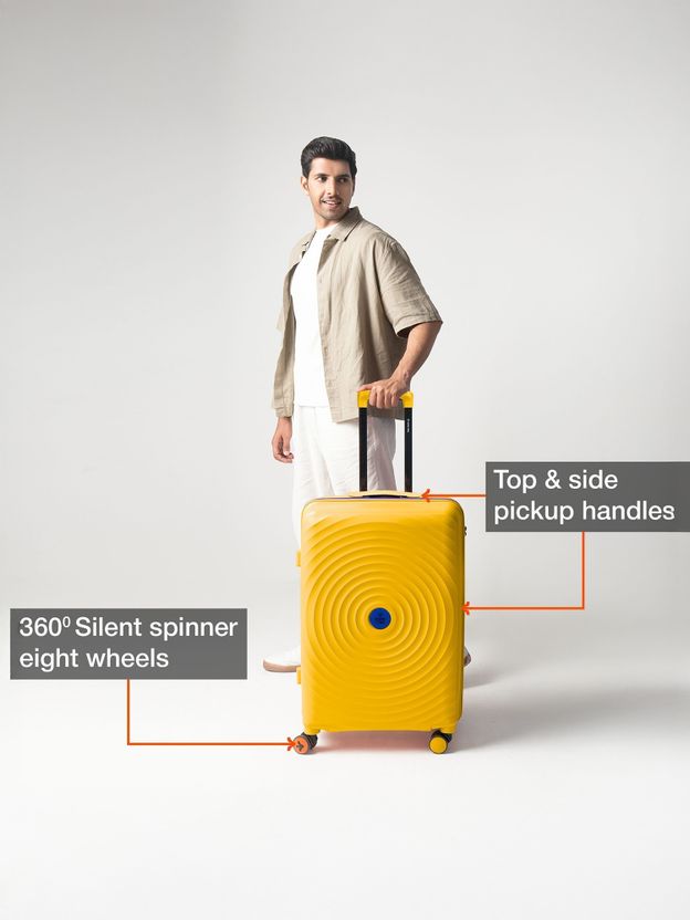 NASHER MILES 3-Piece Hard Body Luggage Set Pack of 3 - Image 3