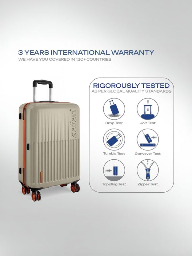 SAFARI ASTRA NEO 30 inch Champagne Luggage Set Pack of 8 - Image 7
