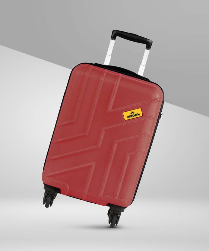 WROGN Small Cabin Suitcase (55 cm) – Maze – Red