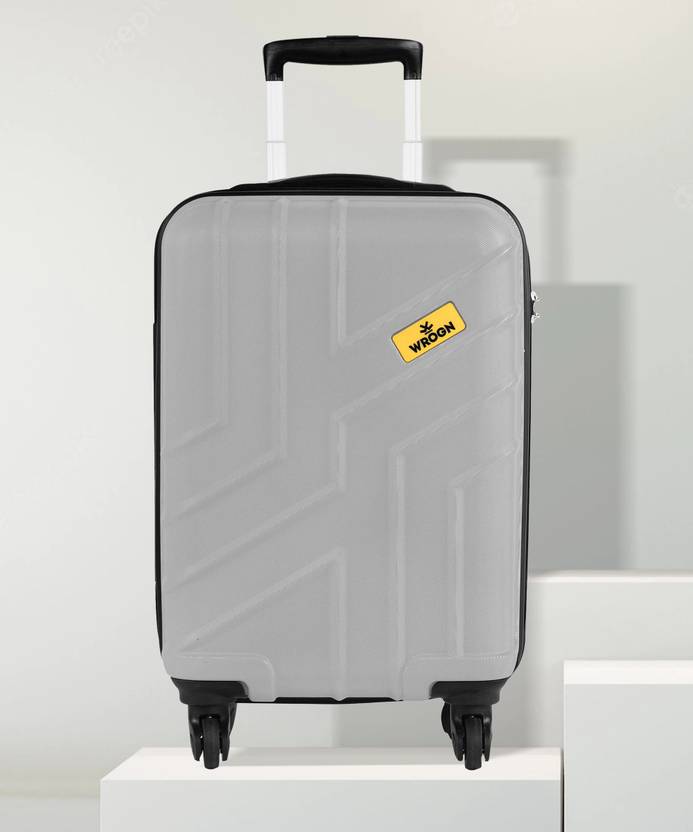 WROGN Small Cabin Suitcase (55 cm) – Maze – Silver