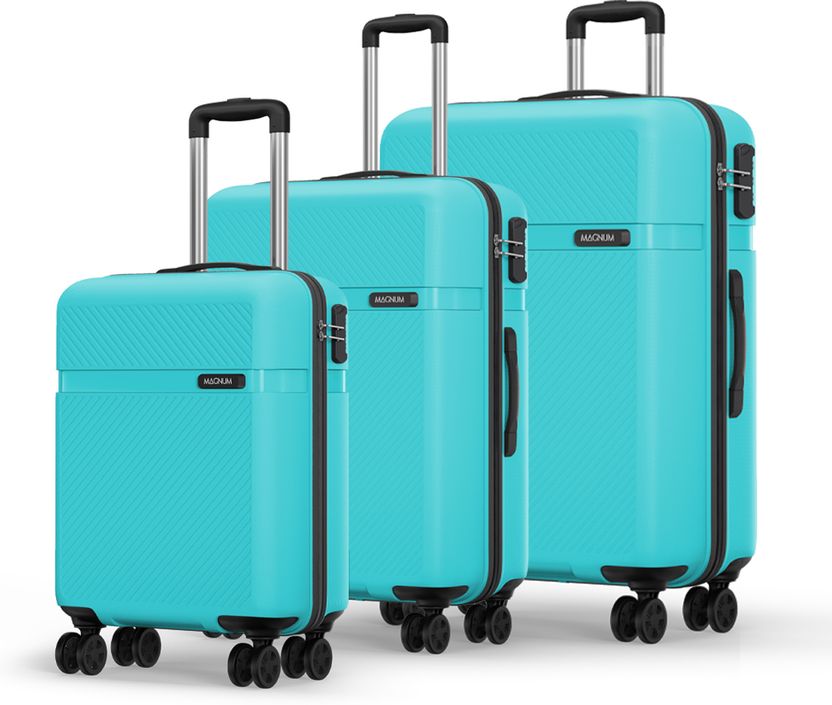 Magnum Safari 3-Piece 8-Wheel Luggage Set Pack of 3