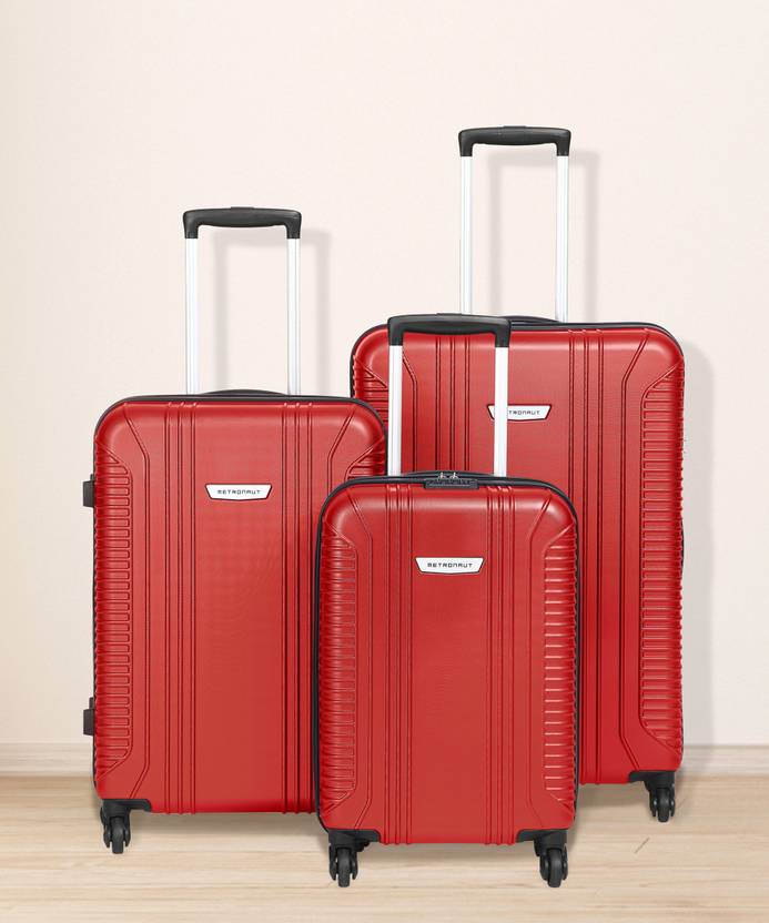 METRONAUT Hard Body Set of 3 Luggage – S02 – Red