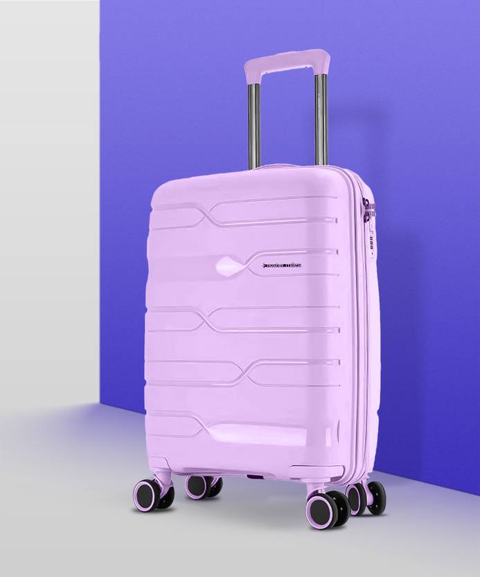 NASHER MILES Paris Hardsided Polypropylene Cabin Luggage Purple 55cm