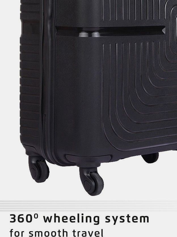 SAFARI Eclipse 55 22 inch Black Cabin Suitcase 4 Wheels - Image 5