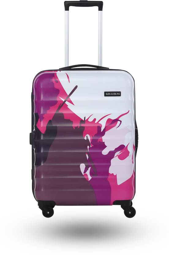 KILLER SPLASHPRINTED Checkin Suitcase 26 Inch Maroon And Multi