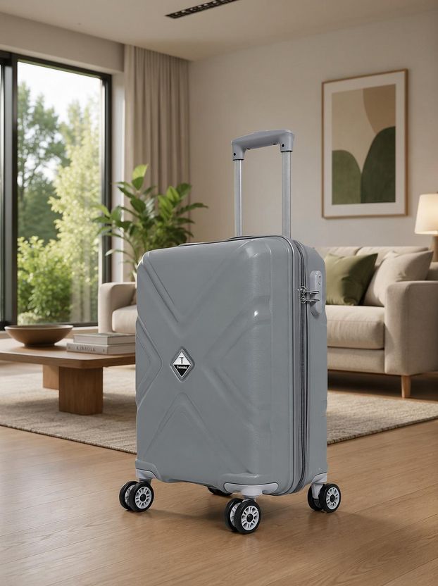 Trumpkin 8 Wheel 20 inch Grey Cabin Suitcase - Image 1