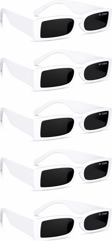 PC STAR Riding Glasses, UV Protection Retro Square Sunglasses - Image 9