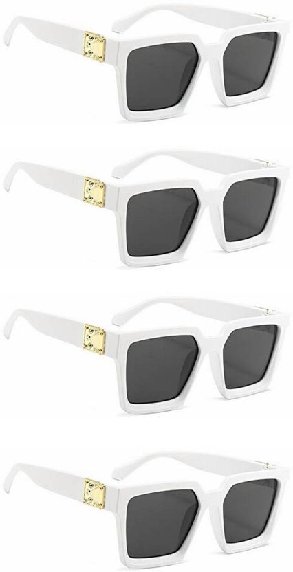 PC STAR Riding Glasses, UV Protection Retro Square Sunglasses - Image 1