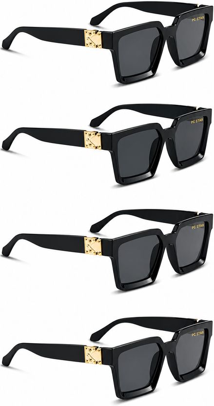 PC STAR Riding Glasses, UV Protection Retro Square Sunglasses - Image 8