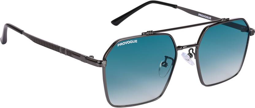 UV Protection, Gradient Wayfarer, Retro Square Sunglasses (53)  (For Men & Women, Blue, Green)