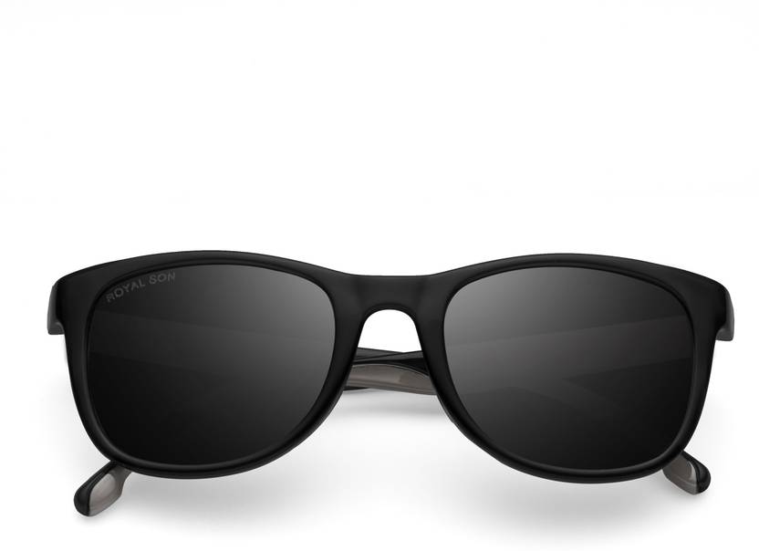 Polarized, UV Protection Rectangular Sunglasses (Free Size)  (For Men & Women, Black)