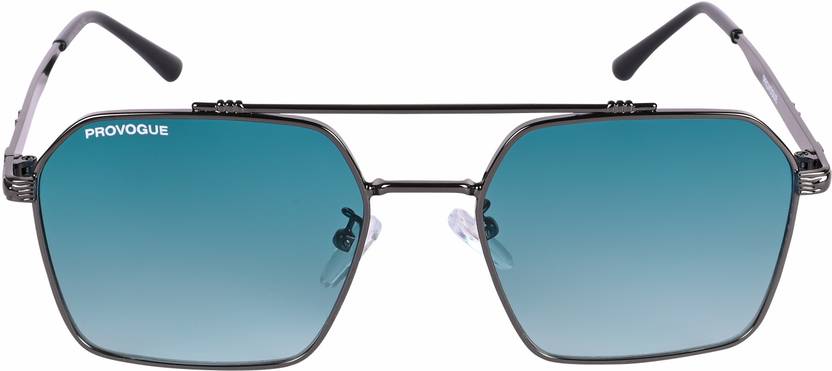 UV Protection, Gradient Wayfarer, Retro Square Sunglasses (53)  (For Men & Women, Blue, Green)