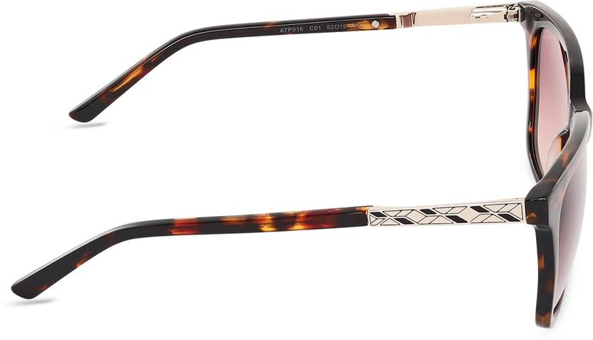 UV Protection Retro Square Sunglasses (52)  (For Women, Brown)