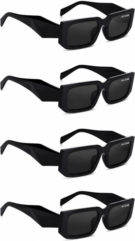 PC STAR Riding Glasses, UV Protection Retro Square Sunglasses - Image 10
