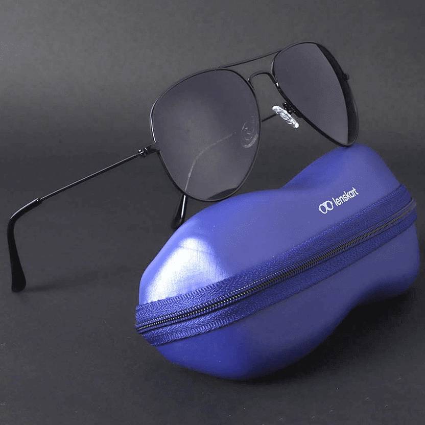 Buy VINCENT CHASE by Lenskart Aviator Sunglasses Grey For Men & Women