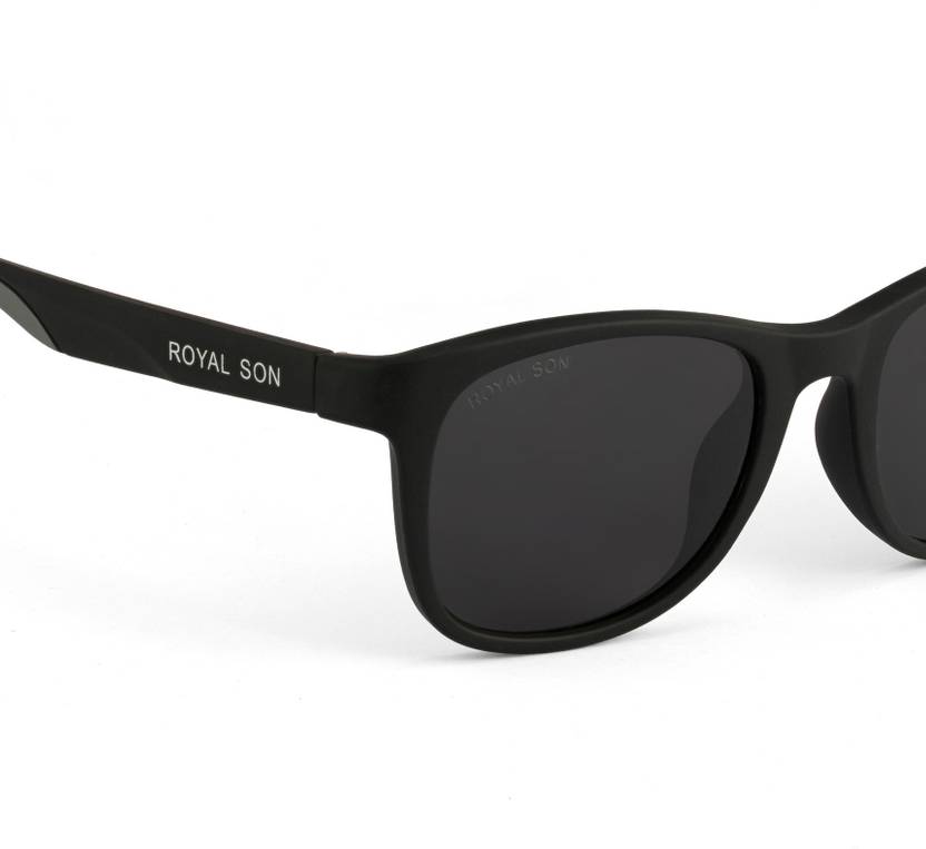 Polarized, UV Protection Rectangular Sunglasses (Free Size)  (For Men & Women, Black)