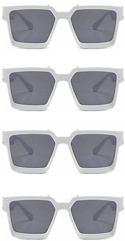 PC STAR Riding Glasses, UV Protection Retro Square Sunglasses - Image 2