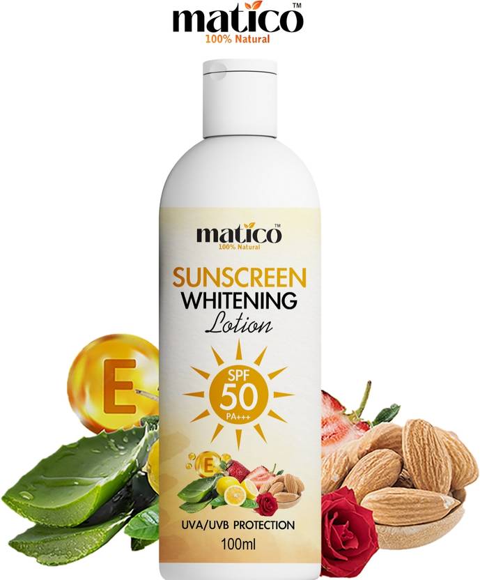 matico Sunscreen SPF 50 PA+++ Sunscreen SPF 50 PA+++, Body Lotion for