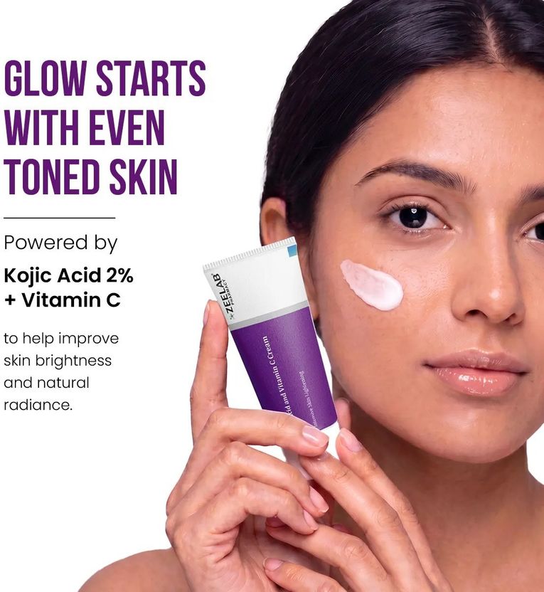 zeelab Vitamin C Cream With Kojic Acid 2% (40 g) - Image 3