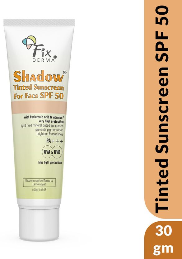 Fixderma Sunscreen SPF 50 PA+++ Shadow Tinted 30g - Image 1