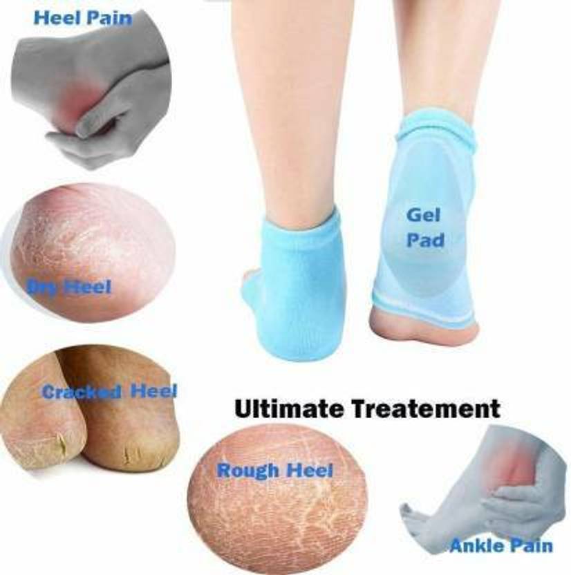 Classic deal Silicon Gel Heel Pad Socks Heel Cushion Heel Support
