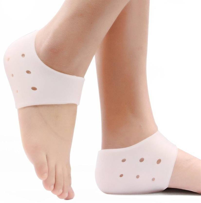 Yugam Soft Silicone Moisturizing Gel Anti-slip Heel Socks Cracked Foot Protector Heel Support