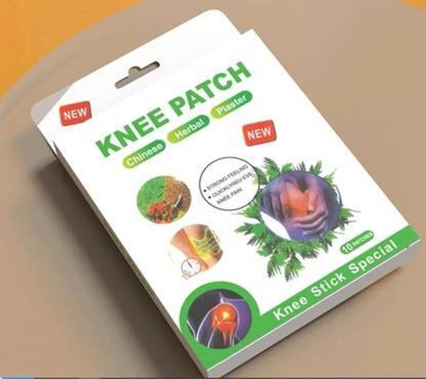 BHAVYA SALES Natural Herbal Knee Pain Relief Patches – Heating Back Plaster (10x1g) Knee Support