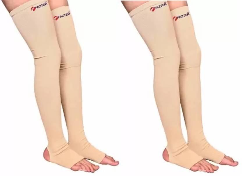 FAZTER Premium Circulation Compression Varicose Vein Sock, Mid Thigh