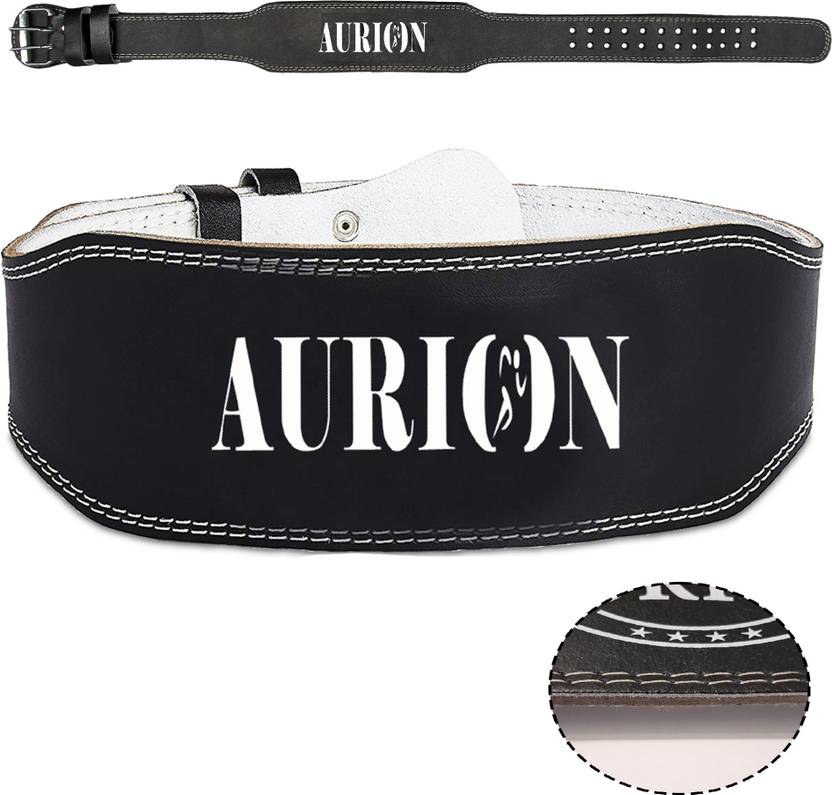 Aurion by Genuine Leather Fitness Weight Lifting Belt For Power