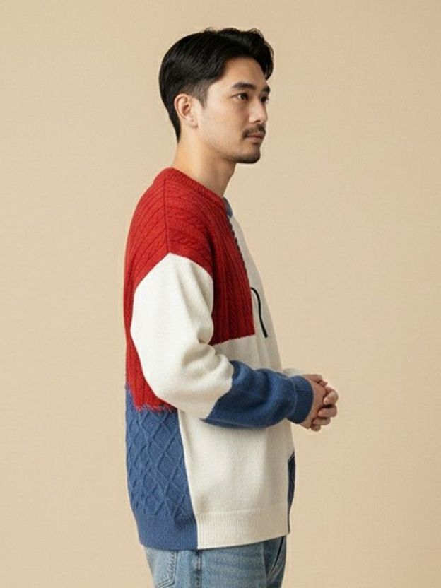 Mast & Harbour Men Multicolor Sweater - Image 4