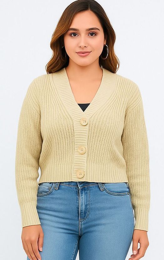 HouseOfCommon Women V Neck Black Sweater - Image 5