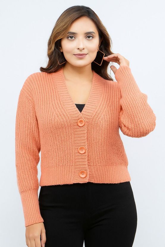 HouseOfCommon Women V Neck Black Sweater - Image 10